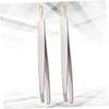 CALLARON 2Pcs Dual Use Stainless Steel Eyebrow Tweezers for Shaped Brows Ergonomic Design for Easy Use Lightweight Makeup Clamps for Eyebrow Shaping and False Lash Application view 4