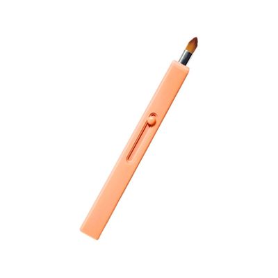 Gogogmee Retractable Lip Brush Lid Portable Lipstick Applicator Warm Orange for Travel and Makeup Lovers