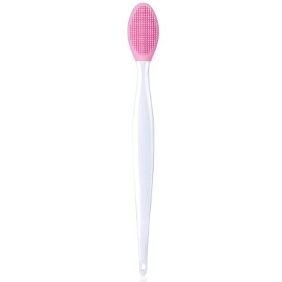 Silicone Cleansing Brush, Double-Sided Silicone Exfoliating Brush, Men's and Women's Exfoliating Brush, Gentle Exfoliating, Removing Blackheads, Cleaning Pores(Pink,2PCS)
