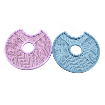 BIUDECO 2Pcs Silicone Makeup Brush Cleaning Mat Beauty Tool for Efficient Brush Cleaning Portable Design for Easy Use Anywhere