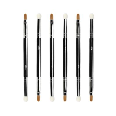 Ksvsonrvi 6PCS Double-ended Concealer Brush, Under Eye Mini Dual End Makeup Brush with Sponge Synthetic Bristle
