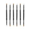 Ksvsonrvi 6PCS Double-ended Concealer Brush, Under Eye Mini Dual End Makeup Brush with Sponge Synthetic Bristle view 1