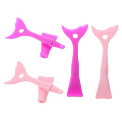 WOONEKY 4pcs Silicone Eyeliner Stencils Sharpener Kit Eyeshadow Shield Makeup Stencil for Eye Makeup