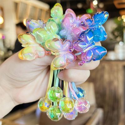 10 Pack Hair Balls for Girls Hair,Hair Ties for Girls Toddler Kids Ponytail Holders Hair knockers Cute Hair Accessories (black pink blue green yellow)