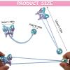 10 Pack Hair Balls for Girls Hair,Hair Ties for Girls Toddler Kids Ponytail Holders Hair knockers Cute Hair Accessories (black pink blue green yellow) view 3