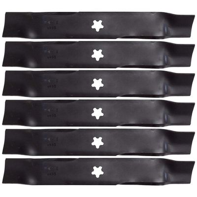 #US Replacement Parts 6PK Mulching Blade for AYP for Husqvarna 159705 170698 176084 532176084 (Thoq#23525-07292)
