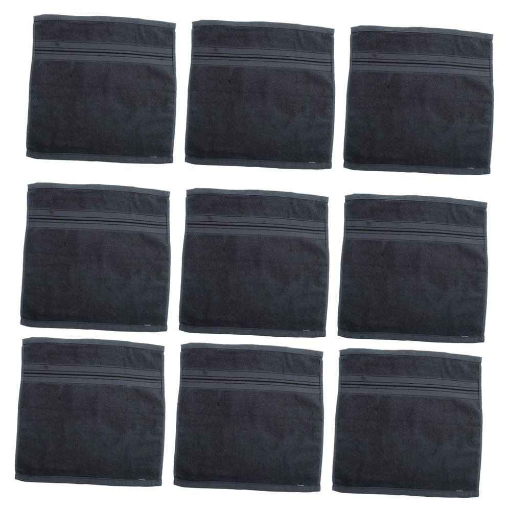 Ciieeo 12-Piece Cotton Face Towels Set Highly Absorbent Washcloths for Bathroom and Salon Premium Quality for Daily Use and Hair Care