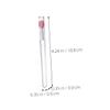 NIYANGLE 9Pcs Lip Brush with Cover Makeup Applicator for Lipstick Lip Oil and Lip Gloss Transparent Handle Watermelon view 2