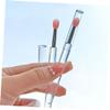 NIYANGLE 9Pcs Lip Brush with Cover Makeup Applicator for Lipstick Lip Oil and Lip Gloss Transparent Handle Watermelon view 4