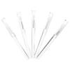 Beavorty 5Pcs Silicone Lip Brush Applicator Transparent Head Makeup Tool for Lipstick Lip Mask Eyeshadow and Blush Portable Skin Friendly Beauty Brushes for Travel and Home view 1