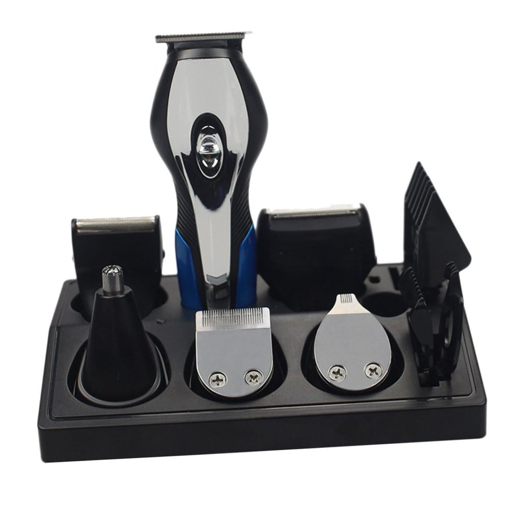 SAFIGLE 1Pc Rechargeable Electric Shaver Multi Function Hair Cutting Set USB Charging Men Trimmer with Head for Beard Nose and Hair Grooming Compact Design for Easy
