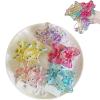 10 Pack Hair Balls for Girls Hair,Hair Ties for Girls Toddler Kids Ponytail Holders Hair knockers Cute Hair Accessories (yellow pink purple rose blue) view 1