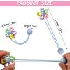10 Pack Hair Balls for Girls Hair,Hair Ties for Girls Toddler Kids Ponytail Holders Hair knockers Cute Hair Accessories (pink yellow blue purple green) view 3