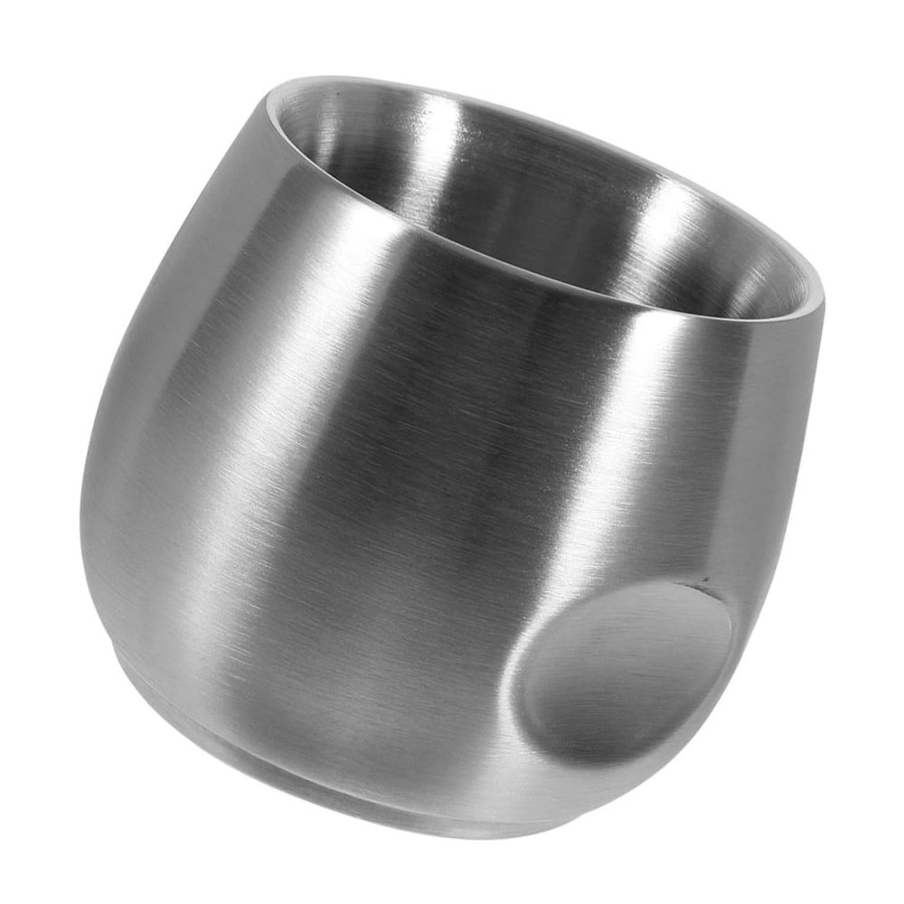 WOFASHPURET Stainless Steel Shaving Bowl for Men Double Layer Capacity Lathering Mug for Salon and Home Use for Efficient Preparation and Multiuse