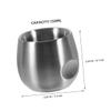 WOFASHPURET Stainless Steel Shaving Bowl for Men Double Layer Capacity Lathering Mug for Salon and Home Use for Efficient Preparation and Multiuse view 2