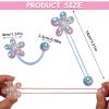 10 Pack Hair Balls for Girls Hair,Hair Ties for Girls Toddler Kids Ponytail Holders Hair knockers Cute Hair Accessories (pink blue green purple rose) view 3