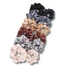 12PCS Satin Scrunchies Pack for Women and Girls, Soft Silk Hair Ties for Sleeping, No-Damage Satin Ponytail Holders for Thick or Curly Hair view 1
