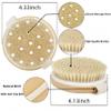 2 Pcs Dry Brushing Body Brush with Massage Nodes,Exfoliating Brush Body Scrubber for Dry Skin, Lymphatic Drainage,Promote Circulation,Soft Skin view 2