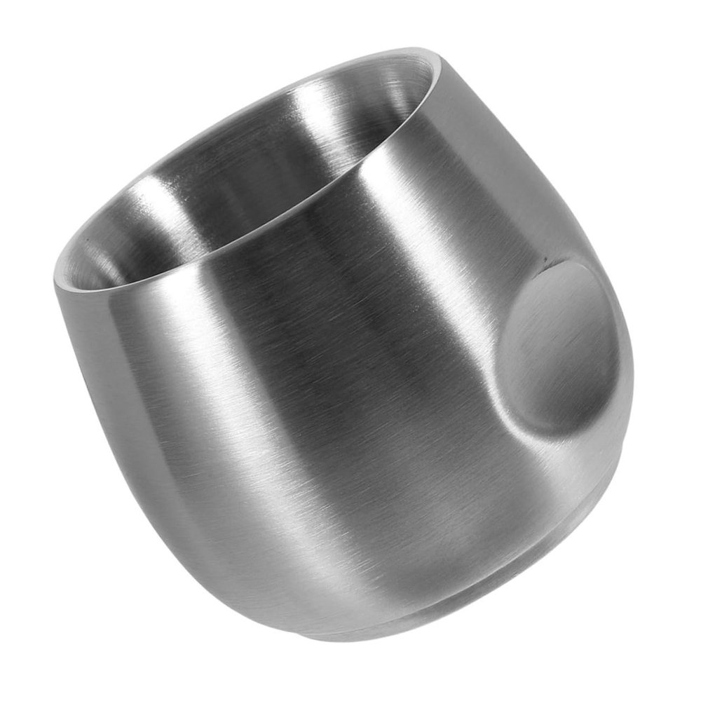 NOLITOY Men Double Layer Stainless Steel Shaving Bowl Drop Shaving Mug for Comfortable Grooming Capacity Holder Versatile Use for Salon Home