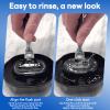 Men's Shaving Razor Rinser Cleaner,Portable Razor Rinser for Shave,Applies to Most Hand Shavers,Quick Cleaning,Say Goodbye to Clogged Razors and Dirty Sinks (1Pcs) (black) view 3