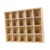Amosfun Dustproof Makeup Organizer Wooden Trinket Box Dividers Earring Organizer Jewelry Holder view 1