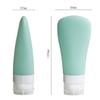 Healvian 3Pcs Silicone Travel Bottles Leak Gel Holders for Makeup Lotion Toiletries Lightweight Easy to Clean Durable Containers for Outdoor Use view 2