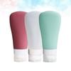Healvian 3Pcs Silicone Travel Bottles Leak Gel Holders for Makeup Lotion Toiletries Lightweight Easy to Clean Durable Containers for Outdoor Use view 3
