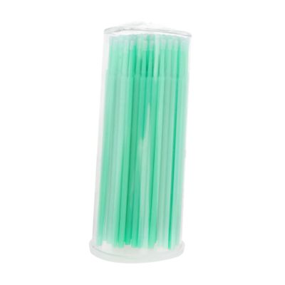 Beaupretty 100Pcs Disposable Micro Brush Applicators for Eyelash Extensions Cleaner for Fake Eyelashes for Adhesive Removal and Makeup Application