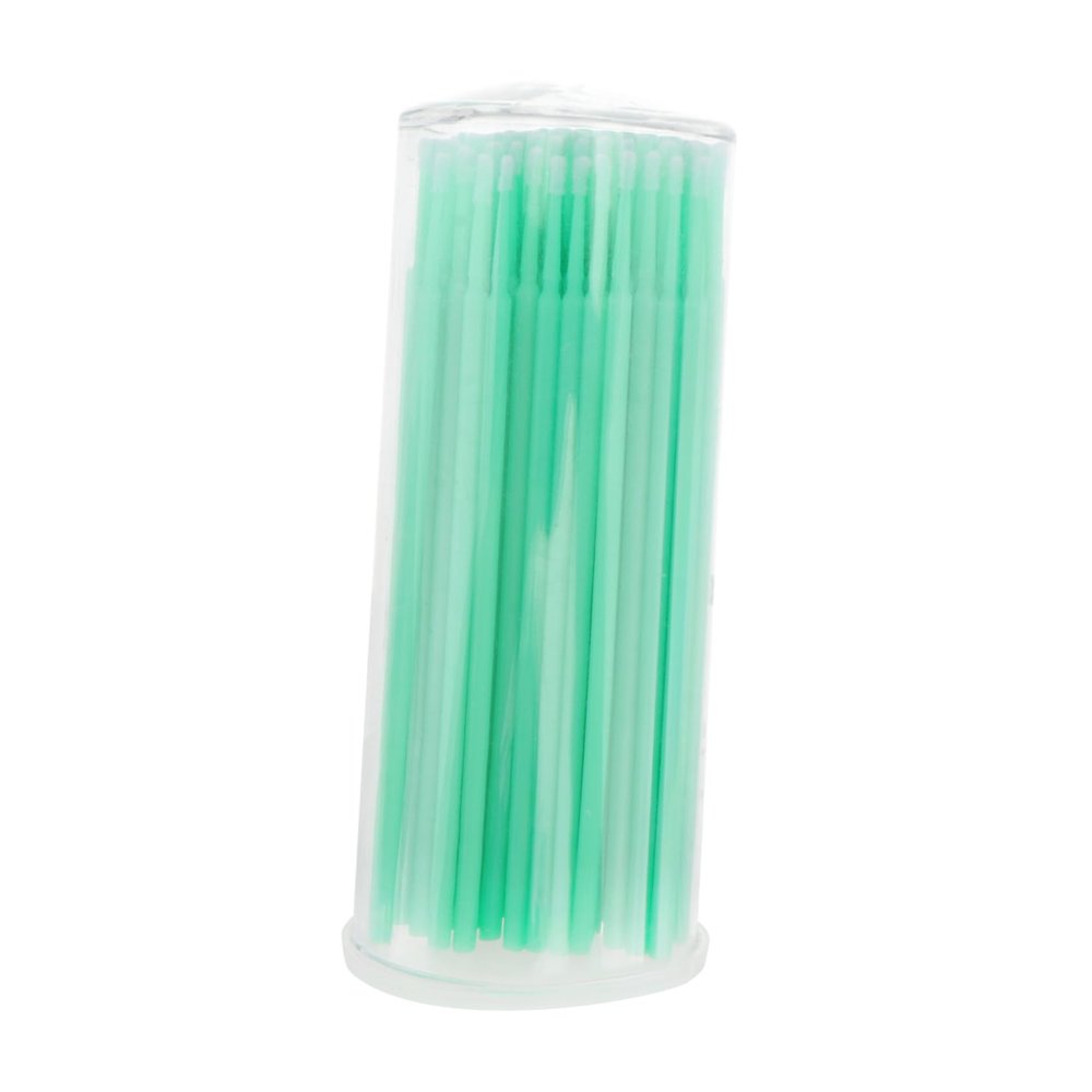 Beaupretty 100Pcs Disposable Micro Brush Applicators for Eyelash Extensions Cleaner for Fake Eyelashes for Adhesive Removal and Makeup Application