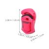 Beaupretty 2Pcs Eyelash Curler with Pads Compact Travel Makeup Tool for Asian Eyes Lightweight and Material Vibrant Color for Routine view 2