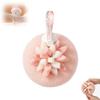 Soft Sunflower Suction Cup Bath Ball, 2-in-1 Sunflower Bathing Ball with Finger Rings, Exfoliating Mesh Bath Sponge Cleaning Brush, Shower Loofah Sponge for Women Men (1Pc - Orange) view 1