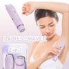 Dual Head Bikini Trimmer for Women -2-in-1 Electric Razors with Painless Ceramic Blades,IPX7 Waterproof,USB-C Rechargeable Electric Shaver for Pubic,Underarm & Body view 3