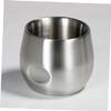 Beaupretty Stainless Steel Drop Shaving Bowl for Men Dual Layer Mug for Lathering Shaving Soap Versatile Salon Home Use Shaving Accessories with Comfortable Grip view 4