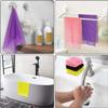 African Net Long Net Bath Sponge, African Bath Sponge, Exfoliating Shower Body Scrubber, Back Scrubber, Skin Smoother, Great for Daily Use, 4 Pieces (Black, Pink, Blue, Brown) view 4