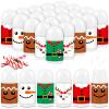 50 Pcs Christmas Lip Balm Bulk Mini Candy Cane Peppermint Flavor Lip Balms Bulk Christmas Stocking Stuffers Xmas Party Gifts Small Thank You Employee Appreciation Gifts for Women Men (Xmas Character) view 1