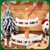 50 Pcs Christmas Lip Balm Bulk Mini Candy Cane Peppermint Flavor Lip Balms Bulk Christmas Stocking Stuffers Xmas Party Gifts Small Thank You Employee Appreciation Gifts for Women Men (Xmas Character) view 4