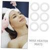Beaupretty 10Pcs Wax Machine Paper Ring Mats for Hair Removal Non-Stick Wax Heater Accessories Protective Mats for Waxing Compatible view 2