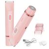 Bikini Trimmer for Women,2-in-1 Electric Razors for Womens with Painless Ceramic Blades,Waterproof Wet & Dry Use,Rechargeable Dual Head Electric Shaver for Pubic Legs Underarm Face Hairs& Body view 1