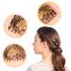 4 PCS Side Hair Combs - Hair Combs for Women Accessories, French Hair Side Combs Strong Hold Clips for Women Decorative French Twist Hair Styling Accessories, Brown Onyx Tortoise view 3