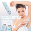 Bikini Trimmer for Women,2-in-1 Electric Razors for Womens with Painless Ceramic Blades,Waterproof Wet & Dry Use,Rechargeable Dual Head Electric Shaver for Pubic Legs Underarm Face Hairs& Body view 3