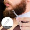 2 Pcs Nose Hair Scissors Round Tip Design Will Not Hurt the Nasal Cavity Professional Stainless Steel Small Eyebrow Scissors for Men Women Hair Eyelashes Nose Eyebrow Trimming Mustache view 4