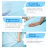 100 Pcs Disposable Bed Sheets (31" x 71"), Disposable Massage Table Sheets, Non Woven Fabric, Breathable SPA Bed Cover for Ultimate Hygiene & Comfort in Massage,Tattoos,Waxing, for Esthetician (Blue) view 4
