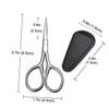 FOMIYES 2-Piece Beard Scissors Set for Men Compact Trimming Shears Safety Cover Grooming Tool for Home and Travel view 2