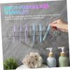 ABOOFAN 3Pcs Clear Claw Clip Organizer Wall Mounted Stylish Hair Clip Display Stand for Scarf Ties Headbands Storage for Home Salon Use view 3