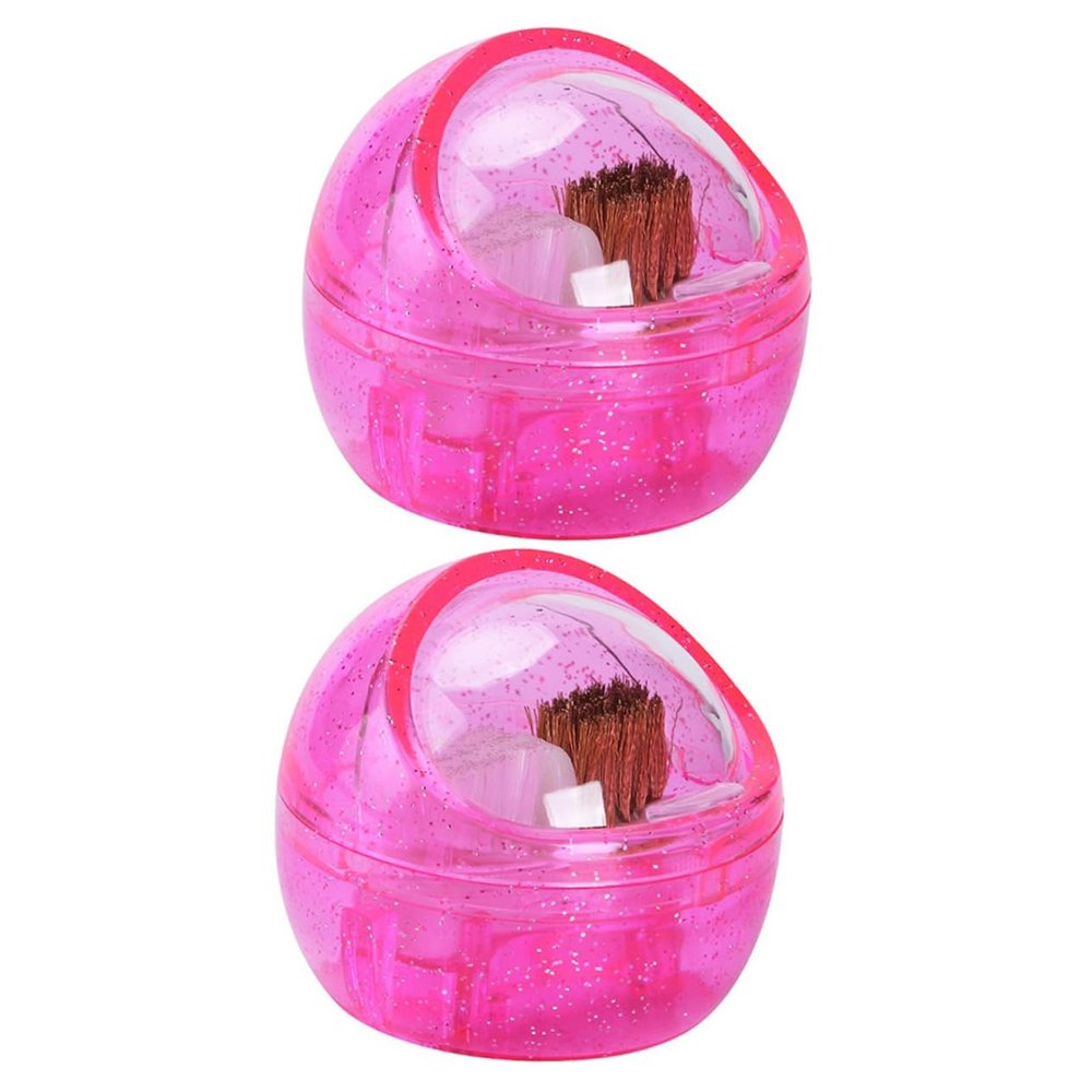 TOGEVAL 2Pcs Nail Drill Bit Cleaner Ergonomic Manicure Brush for Nail and Use Compact and Detachable Design for Easy Cleaning of Nail Drill Bits