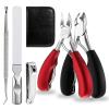 5 Pcs Toenail Clippers for Men Women Seniors Thick Toenails, Toenail Clippers for Thick Toenails for Thick & Ingrown Toenails, Professional Manicure Pedicure Kit view 1