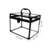 CALLARON Clear Makeup Train Case Jewelry Box Lockable Transparent Cosmetic Organizer for Vanity Bathroom Travel Capacity Storage for Makeup Accessories view 2