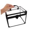 CALLARON Clear Makeup Train Case Jewelry Box Lockable Transparent Cosmetic Organizer for Vanity Bathroom Travel Capacity Storage for Makeup Accessories view 3