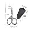 Didiseaon Beard Scissors Set 2PCS Trimming Scissors PU Cover Portable Beauty Tool for Men and Women for Home and Salon Use view 2