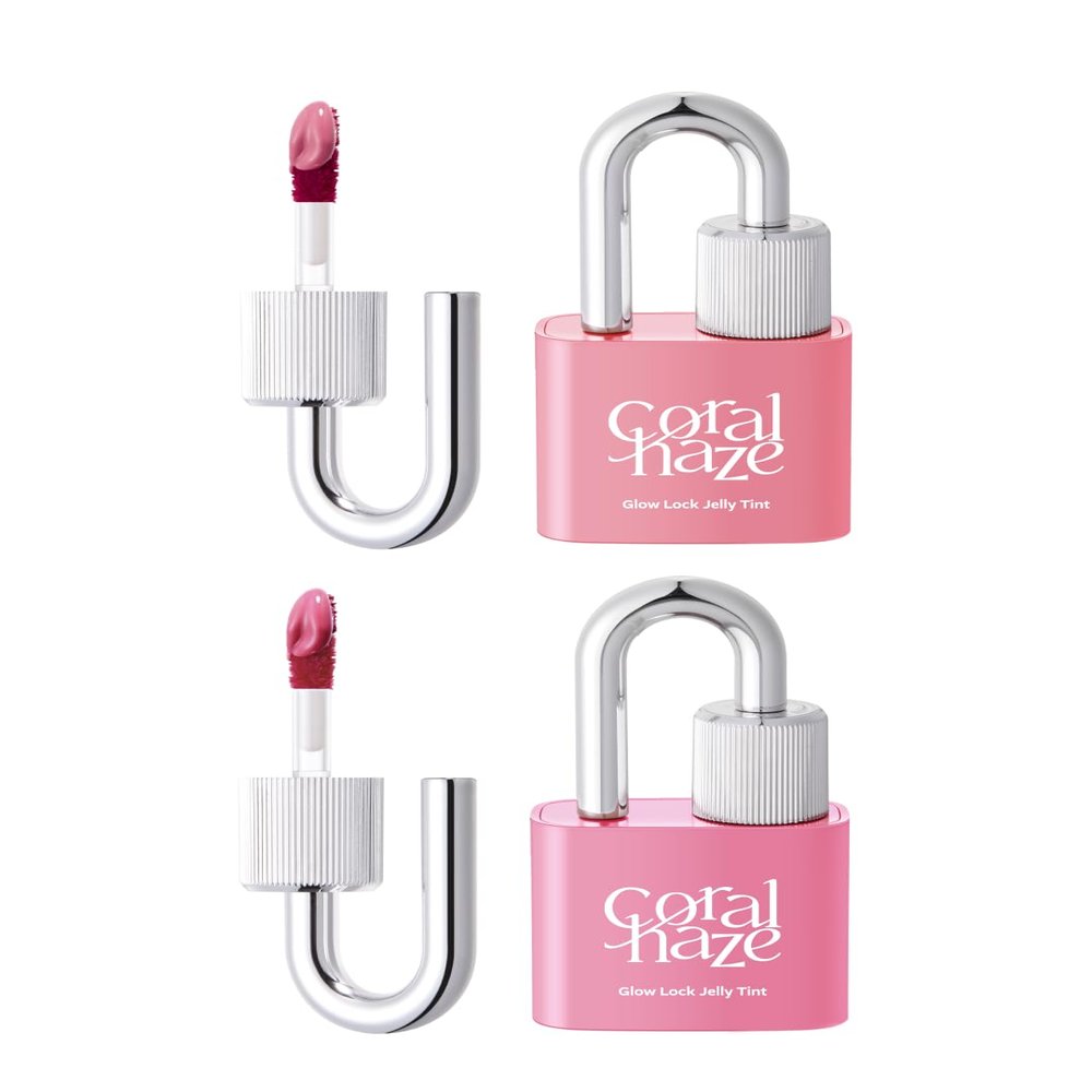 CORALHAZE Glow lock jelly tint - Hydrating, Jelly Glow, long lasting Moisturizing lip stain (115 Wish &107 Petal)